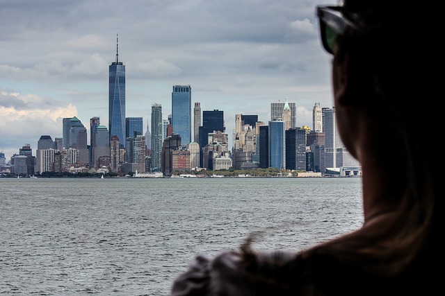 new york city, usa, nyc, skyscraper, nature, manhattan, cityscape, person, water, view, traveling, metropolis, panorama